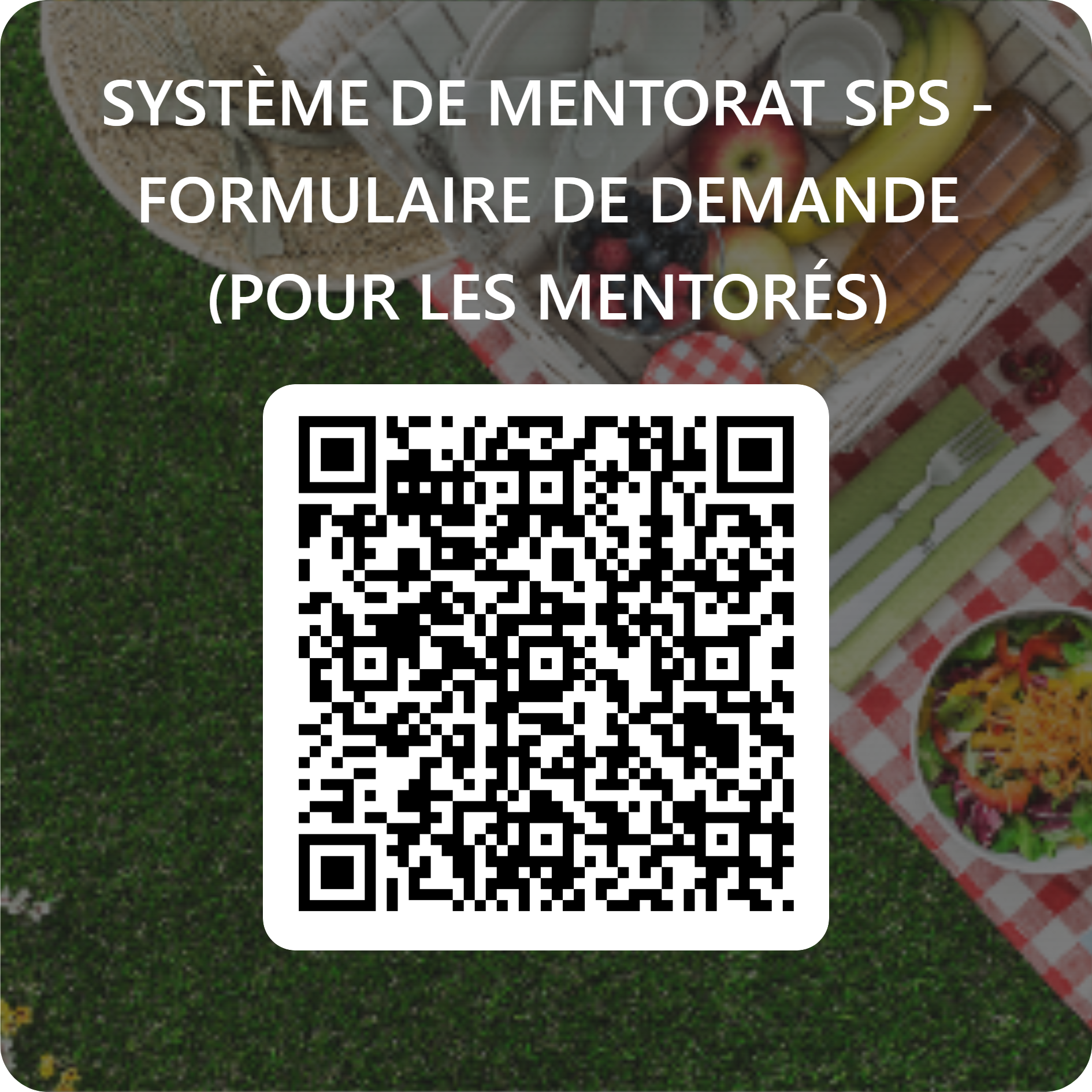 Apply for Syst鑝e de mentorat dans le domaine SPS